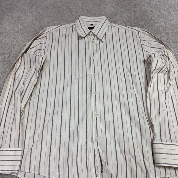 Ben Sherman Button Down Shirt Men’s Multicolored Striped Long Sleeve Size XL - Picture 7 of 13